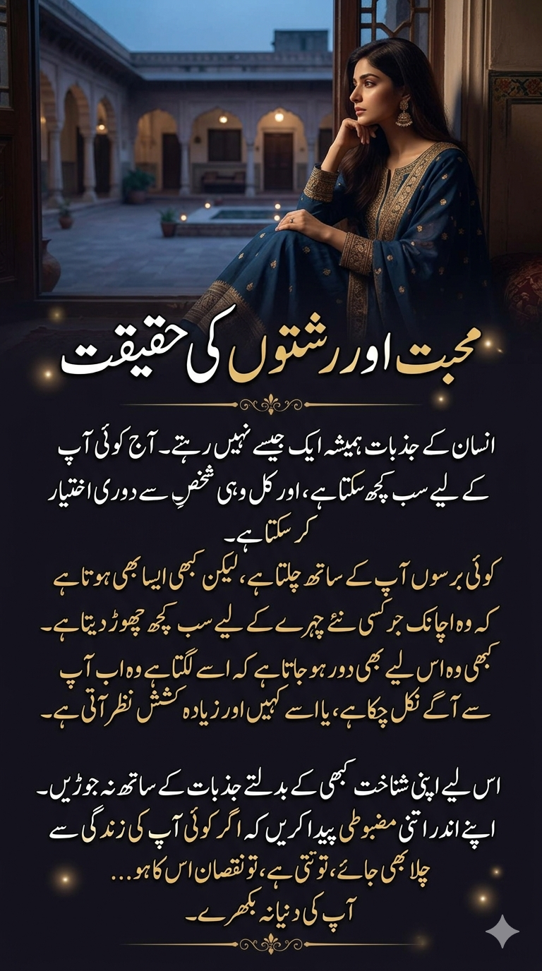 محبت اور رشتوں کی اصل حقیقت